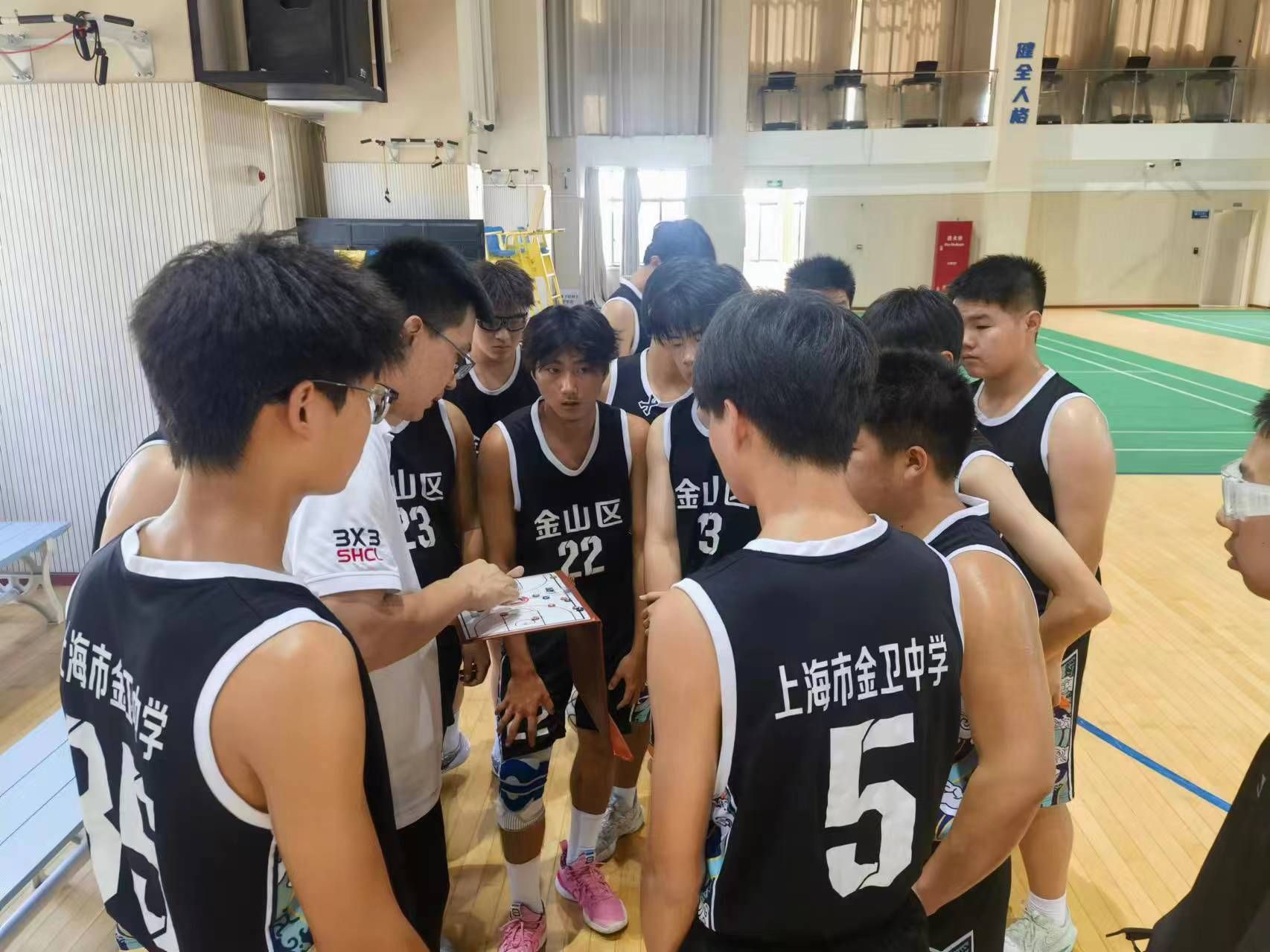 青春似火 迎"篮"而上_金卫中学